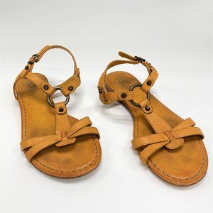 Frye Orange Carson Ring Sling Sandal